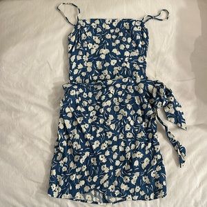 Reformation mini wrap dress